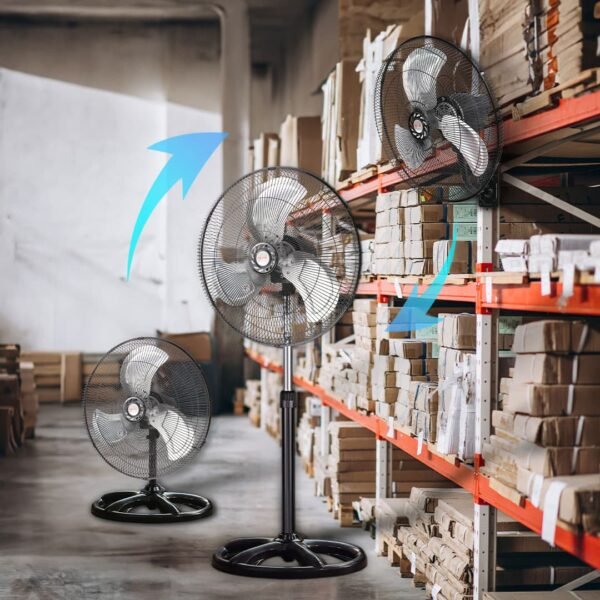 Ventilador Pedestal Mytek 3398 Plus 20 Pulgadas 3 En 1, 3 Velocidades Metal - Image 5