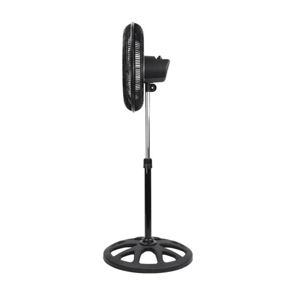 Ventilador De Pedestal 5 Aspas Mytek 3404 18 Gran Flujo Aire Estructura Negro Aspas Gris - Image 2