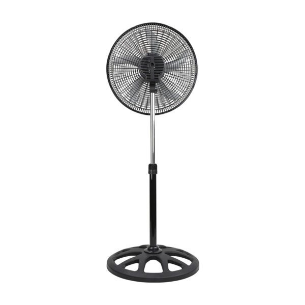 Ventilador De Pedestal 5 Aspas Mytek 3404 18 Gran Flujo Aire Estructura Negro Aspas Gris - Image 3