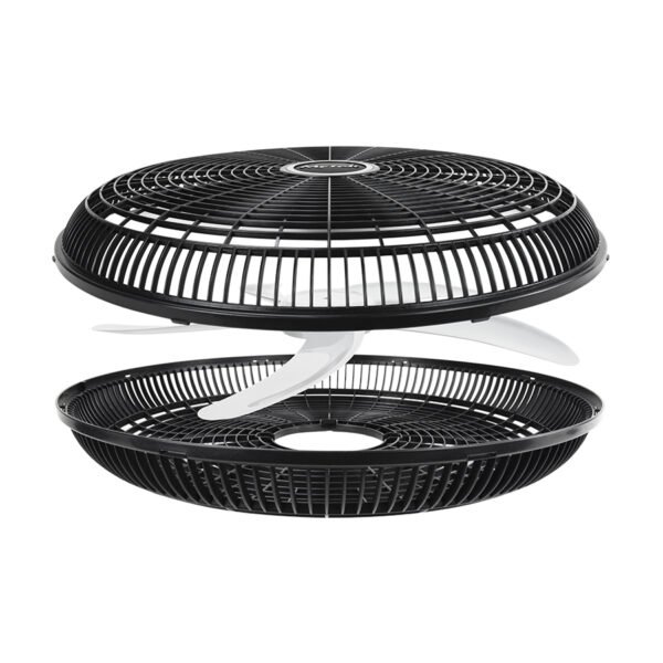 Ventilador De Pedestal 5 Aspas Mytek 3404 18 Gran Flujo Aire Estructura Negro Aspas Gris - Image 4